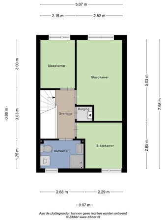 Floorplan - Bieslookstraat 13, 4451 TG Heinkenszand